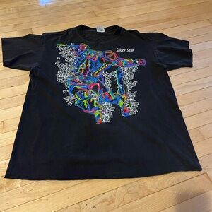 Silver Star Skate Boarding T-Shirt Single Stitch Vintage XL